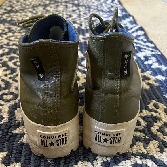 Converse Olive Green High-Top Sneakers - Picture 3 of 4